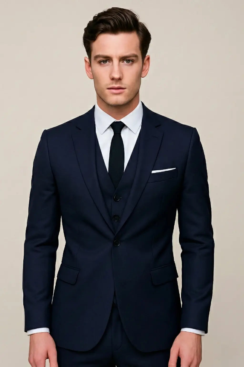 Harrington Oxford | Men's 3-Piece Formal Slim Fit Suit - Single Breasted Harrington Oxford