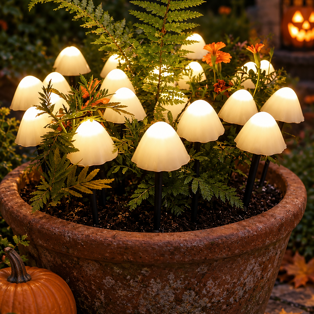 Halloween Solar Mushroom Garden Lights