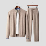 Harrington Oxford | Men's Lounge Set Merino Wool Two-Piece Soft Comfort Harrington Oxford