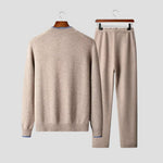 Harrington Oxford | Men's Lounge Set Merino Wool Two-Piece Soft Comfort Harrington Oxford