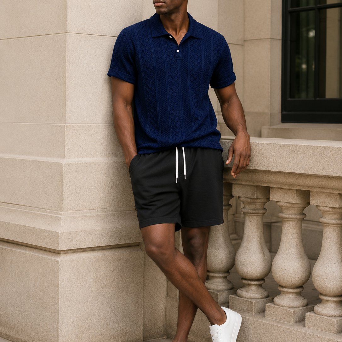 JACQUARD SHORT SET FOR MEN