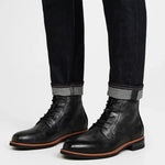 Harrington Oxford | Men's Leather Ankle Boots Lace-Up Comfort Durable Black Harrington Oxford