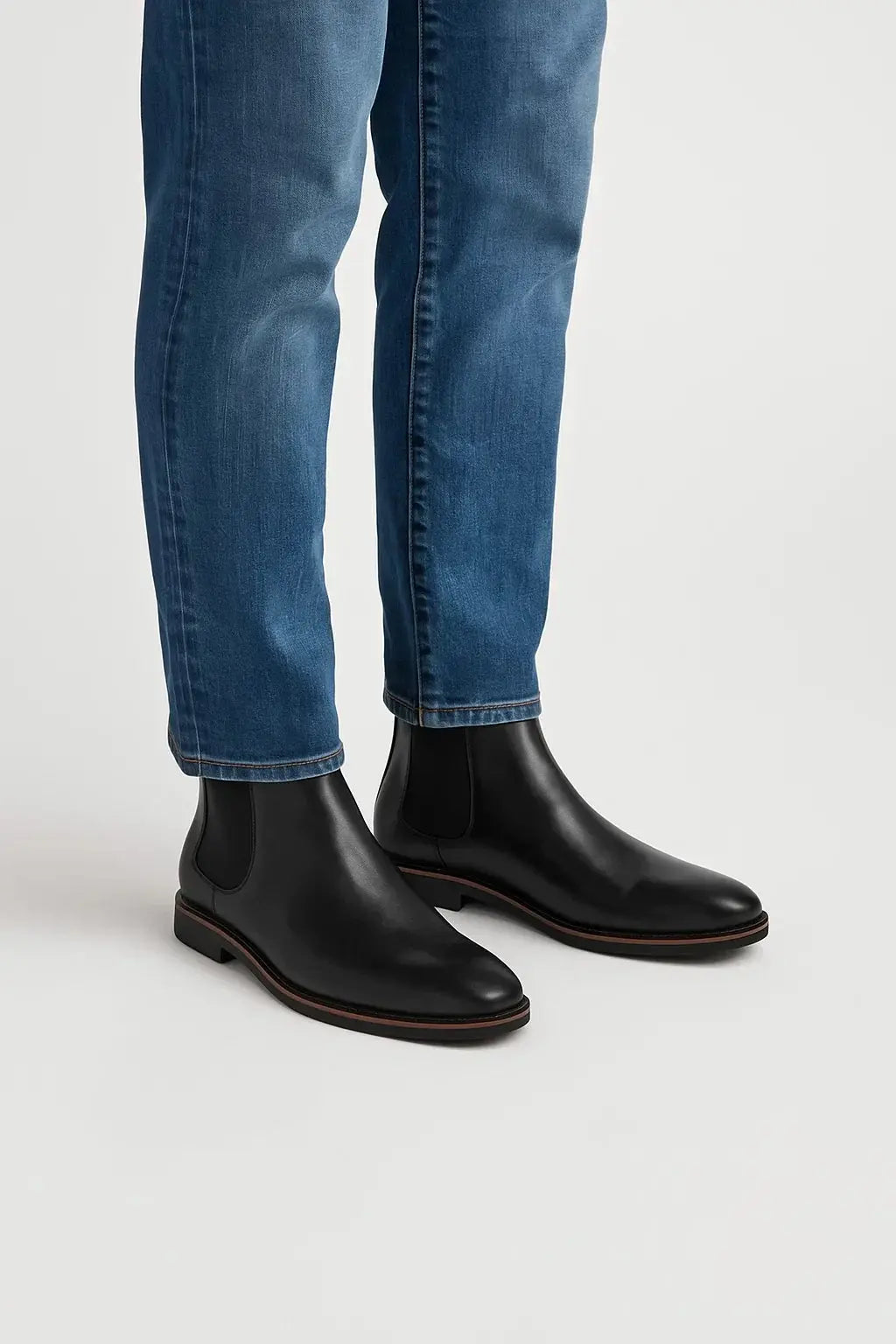 Harrington Oxford | Men's Chelsea Boots Synthetic Leather Retro Slip-On Comfortable Fashion Harrington Oxford
