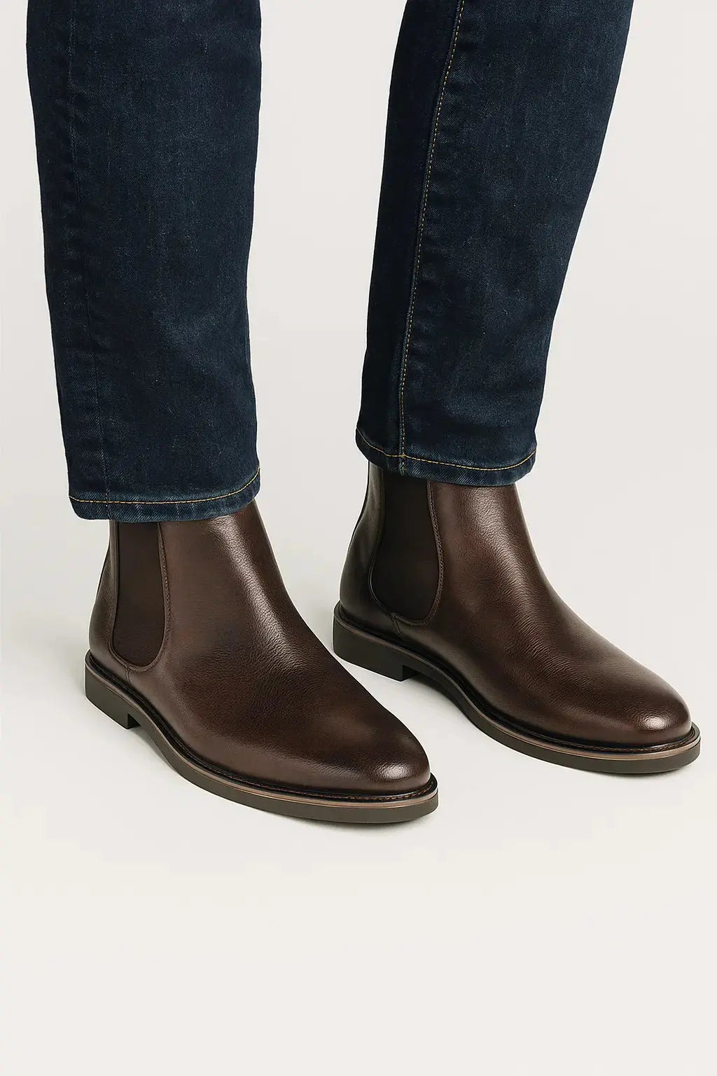 Harrington Oxford | Men's Chelsea Boots Synthetic Leather Retro Slip-On Comfortable Fashion Harrington Oxford