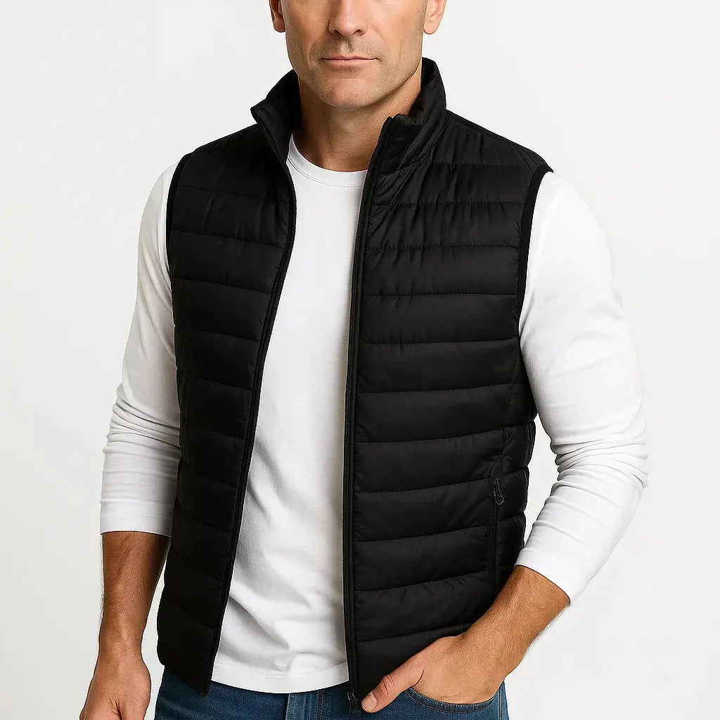 Harrington Oxford | Men's Puffer Vest Cotton-Padded Sleeveless Winter Jacket Harrington Oxford