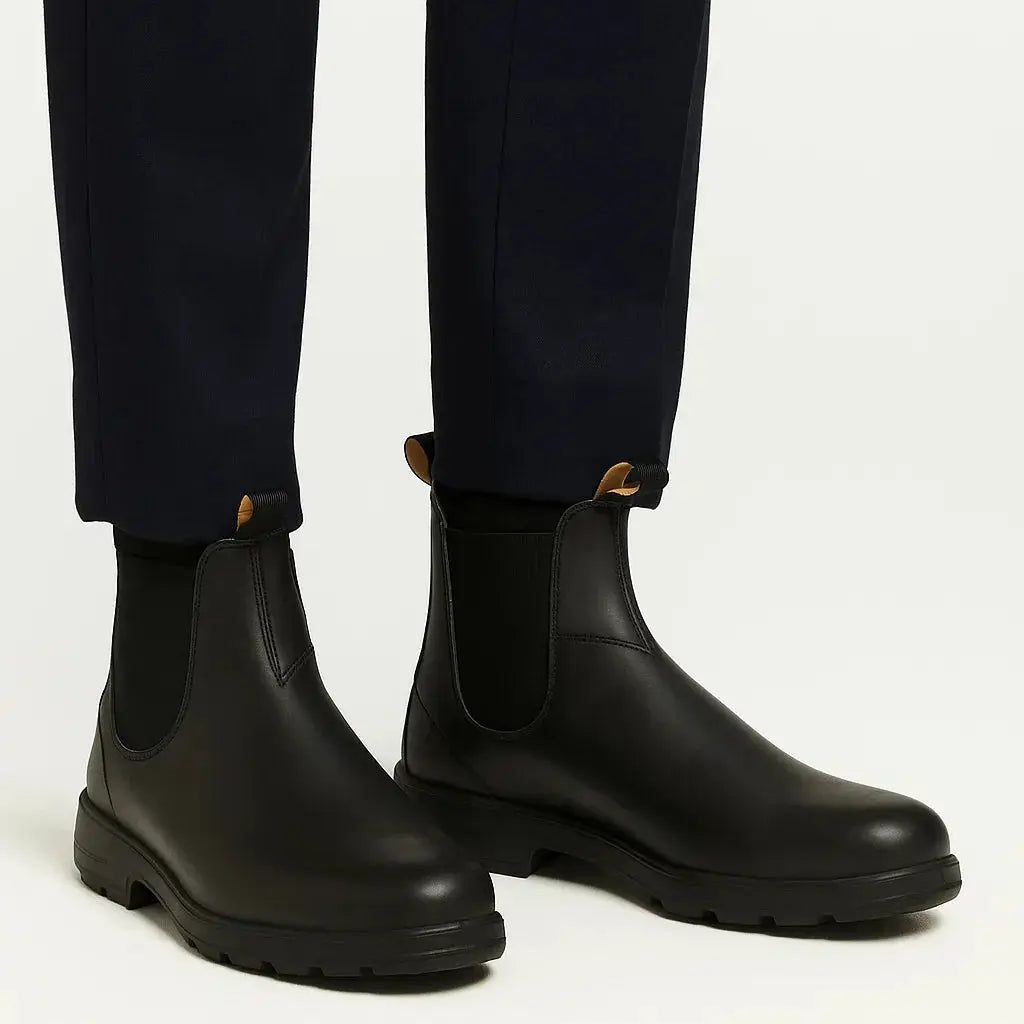 Harrington Oxford | Men's Chelsea Boots PU Leather Ankle Length with Elastic Panels Harrington Oxford