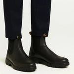 Harrington Oxford | Men's Chelsea Boots PU Leather Ankle Length with Elastic Panels Harrington Oxford