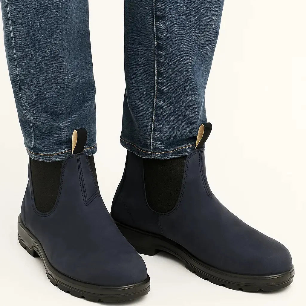 Harrington Oxford | Men's Chelsea Boots PU Leather Ankle Length with Elastic Panels Harrington Oxford