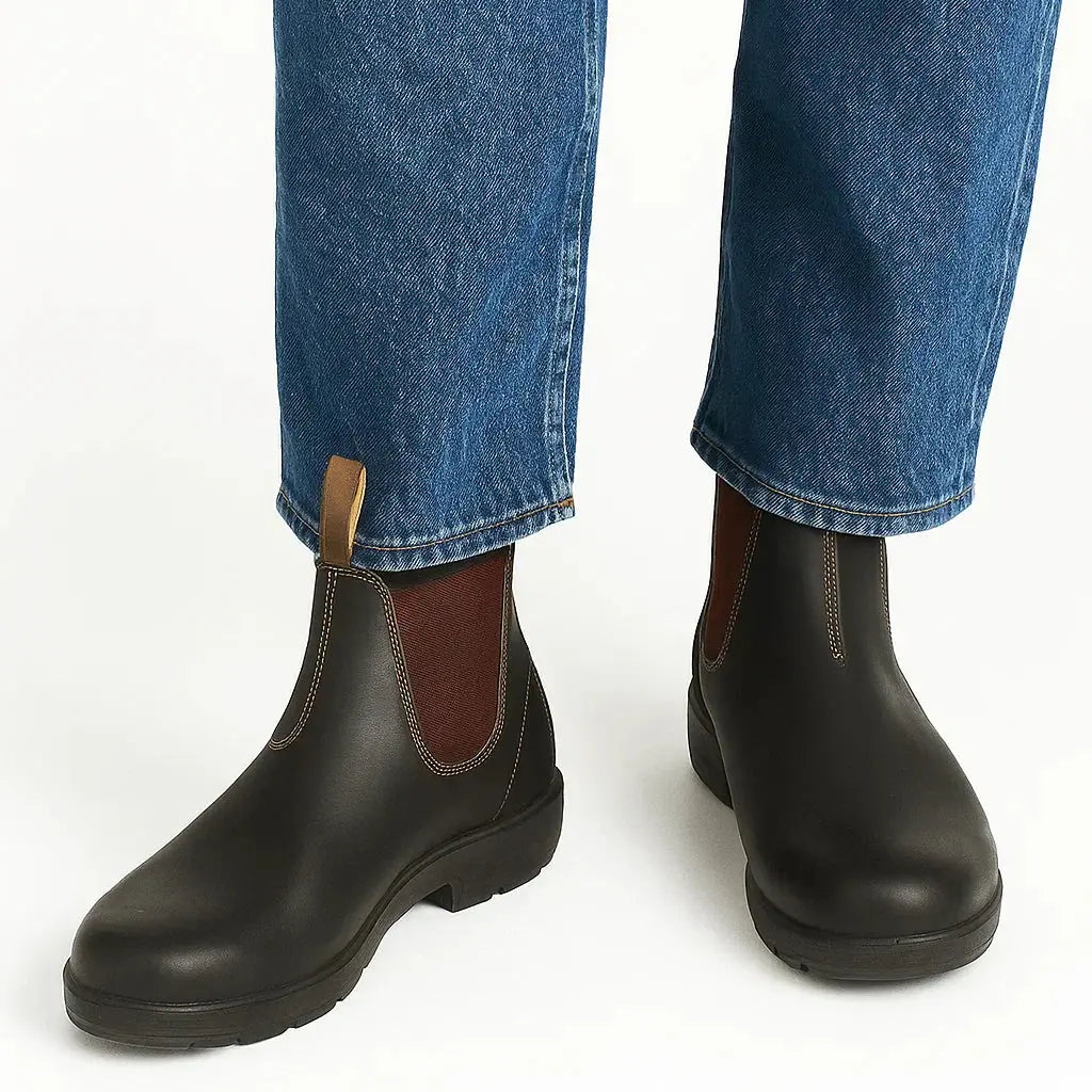 Harrington Oxford | Men's Chelsea Boots PU Leather Ankle Length with Elastic Panels Harrington Oxford