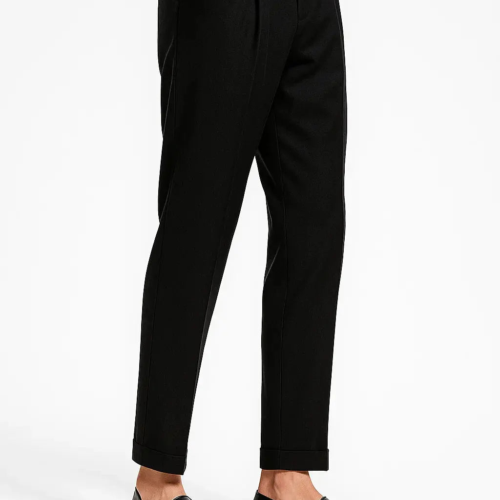 Harrington Oxford | Men's Trousers Modern Fit Cotton Elegant with Folds Harrington Oxford