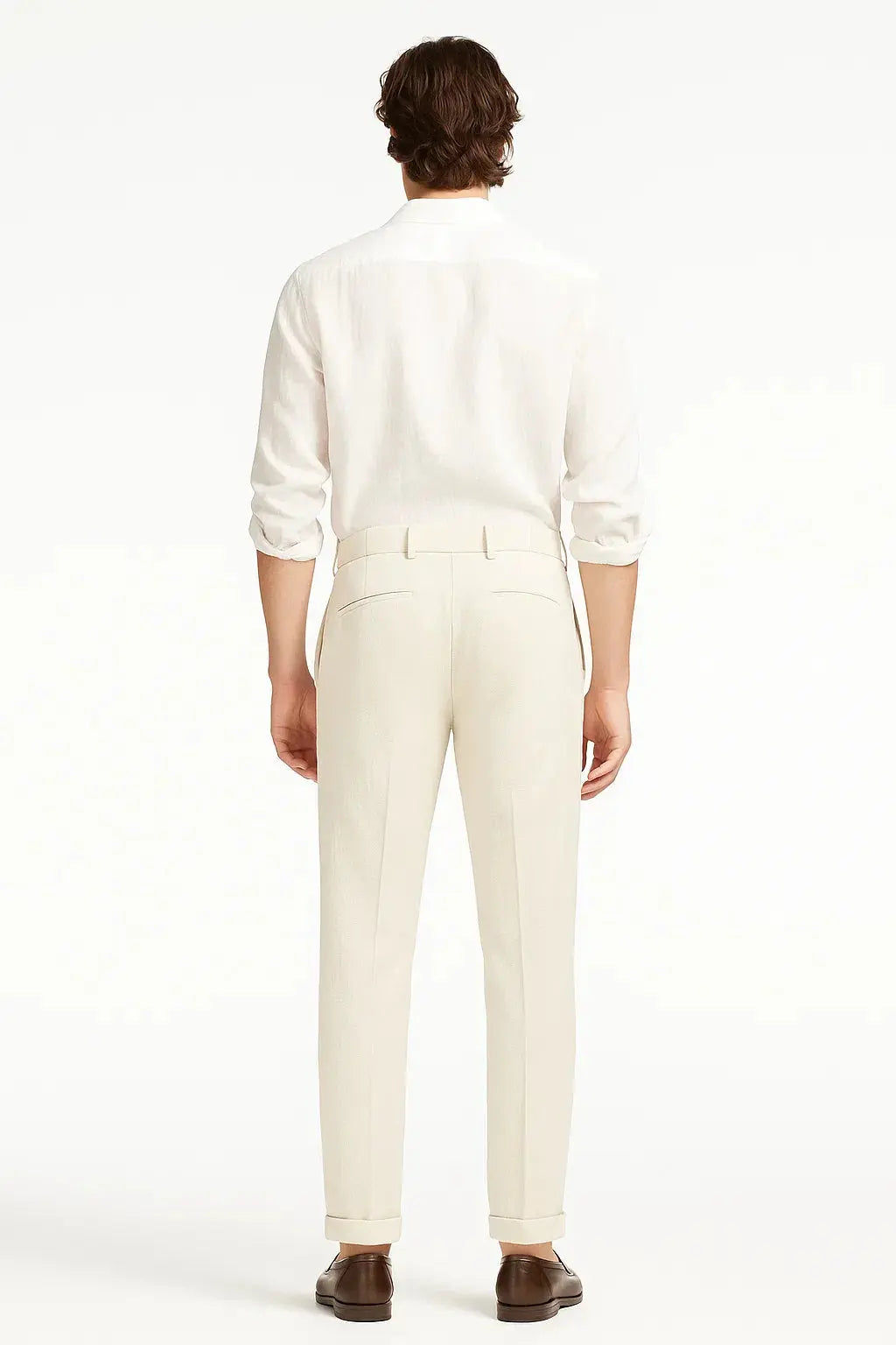 Harrington Oxford | Men's Trousers Modern Fit Cotton Elegant with Folds Harrington Oxford