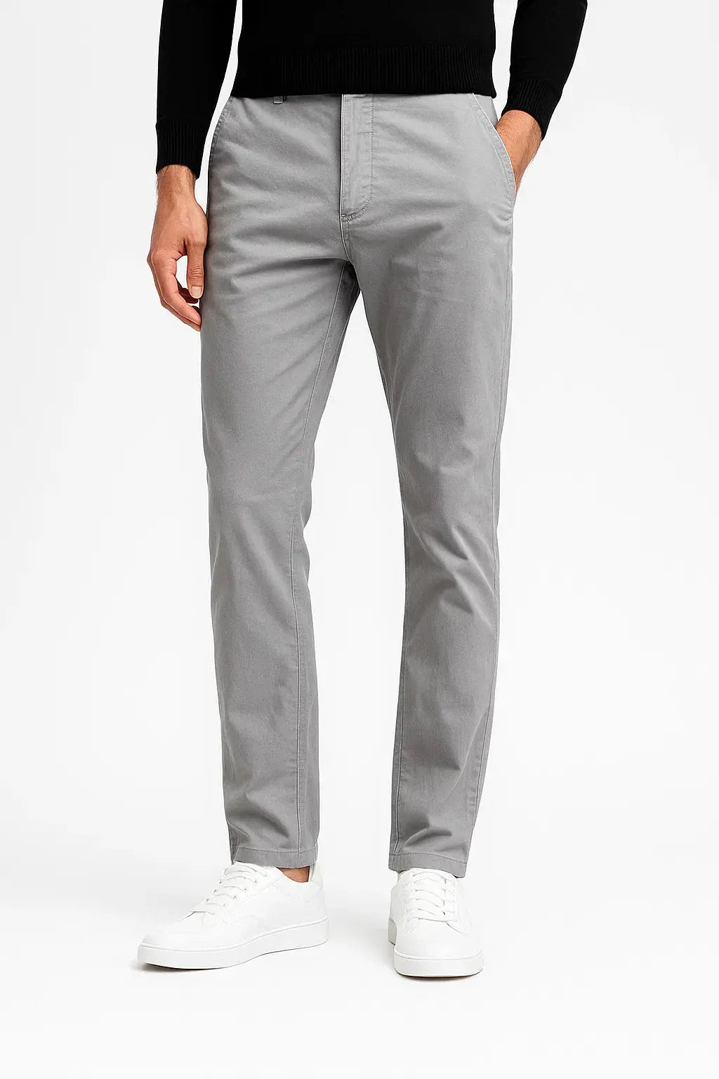 Harrington Oxford | Men's Chino Pants Khaki Cotton Stretch Straight Fit Harrington Oxford