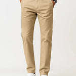Harrington Oxford | Men's Chino Pants Khaki Cotton Stretch Straight Fit Harrington Oxford