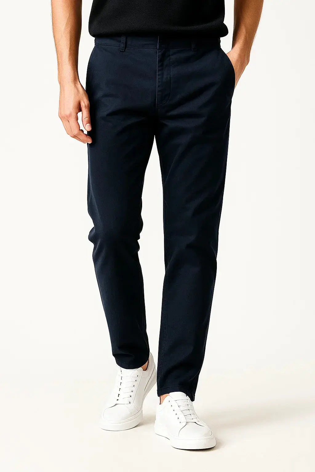 Harrington Oxford | Men's Chino Pants Khaki Cotton Stretch Straight Fit Harrington Oxford