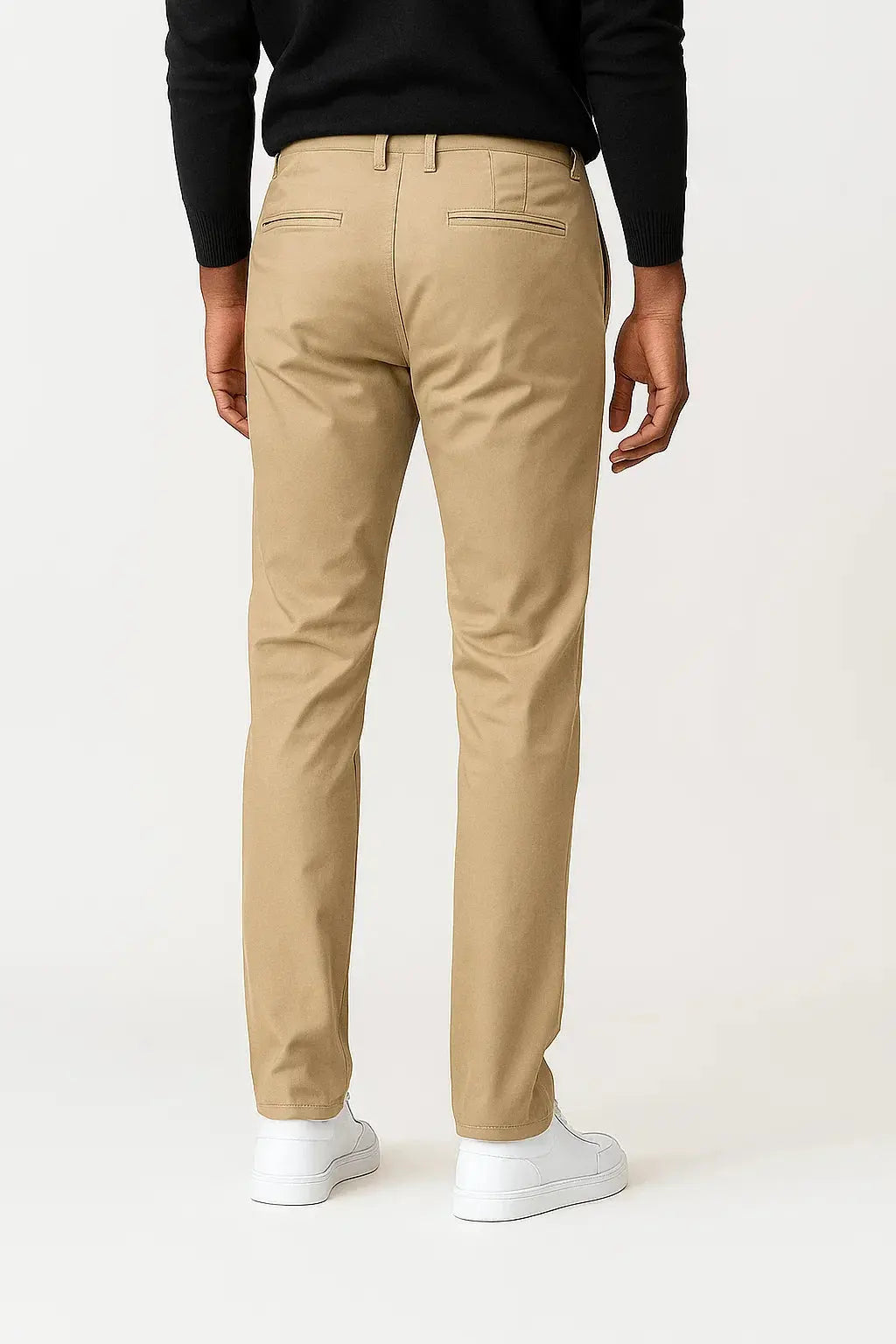 Harrington Oxford | Men's Chino Pants Khaki Cotton Stretch Straight Fit Harrington Oxford