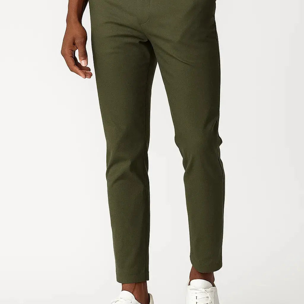 Harrington Oxford | Men's Chino Pants Khaki Stretch Fabric Modern Fit Harrington Oxford