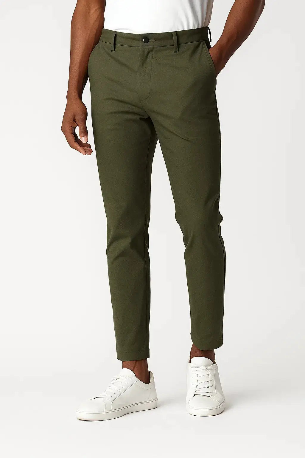 Harrington Oxford | Men's Chino Pants Khaki Stretch Fabric Modern Fit Harrington Oxford