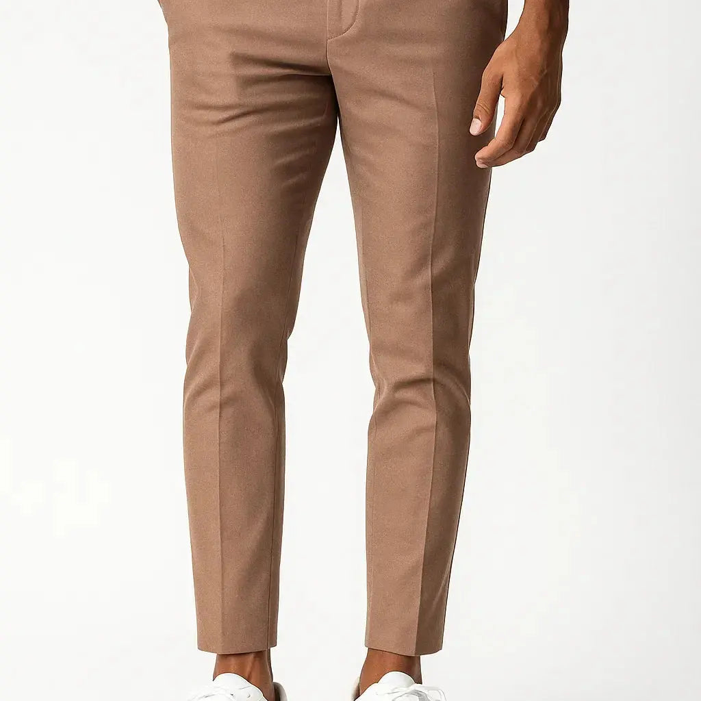 Harrington Oxford | Men's Chino Pants Khaki Stretch Fabric Modern Fit Harrington Oxford