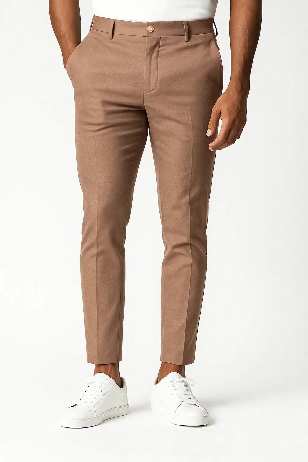 Harrington Oxford | Men's Chino Pants Khaki Stretch Fabric Modern Fit Harrington Oxford
