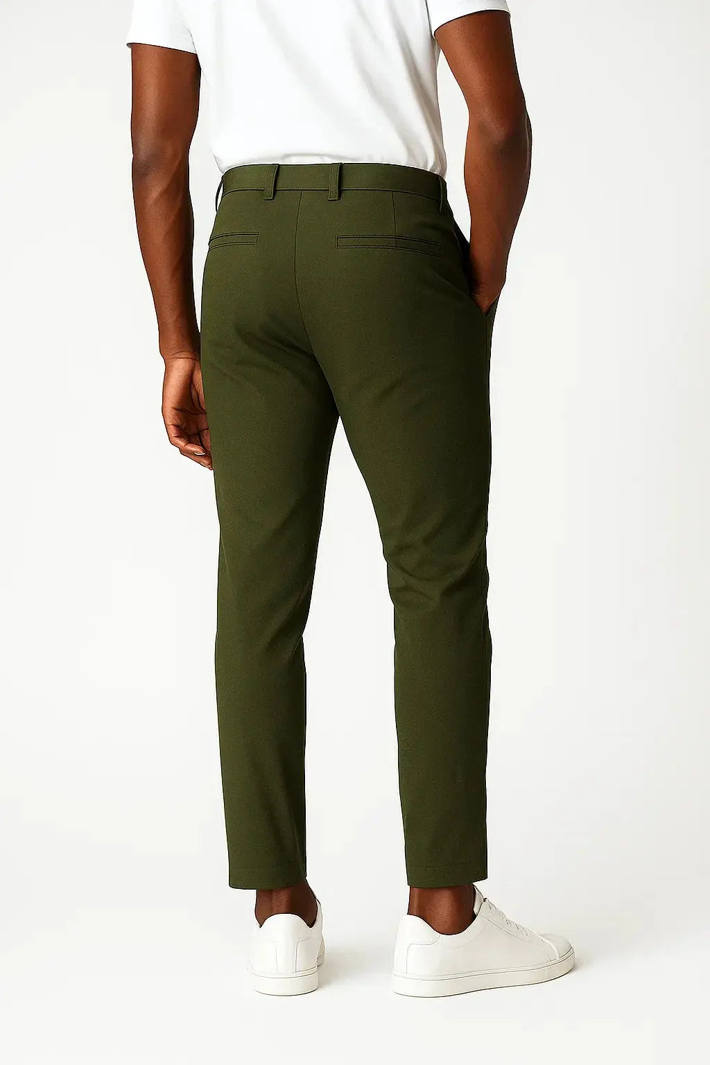 Harrington Oxford | Men's Chino Pants Khaki Stretch Fabric Modern Fit Harrington Oxford