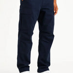 Harrington Oxford | Men's Overalls Cotton Loose Fit Tactical Pants with Elastic Waist Harrington Oxford