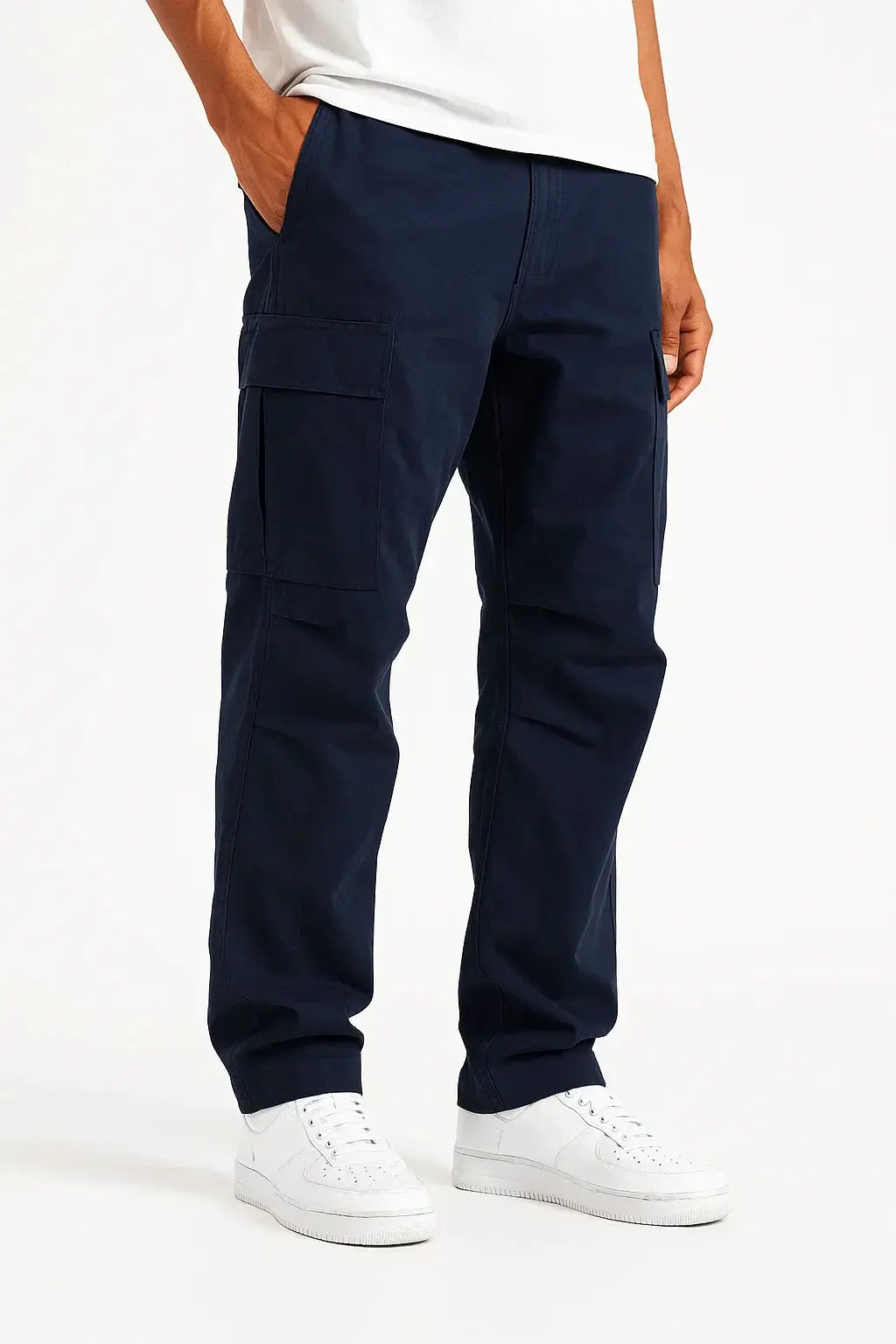 Harrington Oxford | Men's Overalls Cotton Loose Fit Tactical Pants with Elastic Waist Harrington Oxford