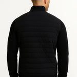 Harrington Oxford | Men's Jacket Hybrid Quilted Knitted Sleeves Polyester Cotton Harrington Oxford