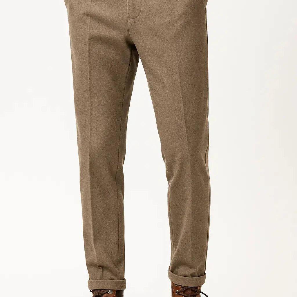 Harrington Oxford | Men's Trousers Wool Blend Structured Fit Slim Tapered Leg Harrington Oxford