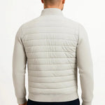 Harrington Oxford | Men's Jacket Hybrid Quilted Knitted Sleeves Polyester Cotton Harrington Oxford