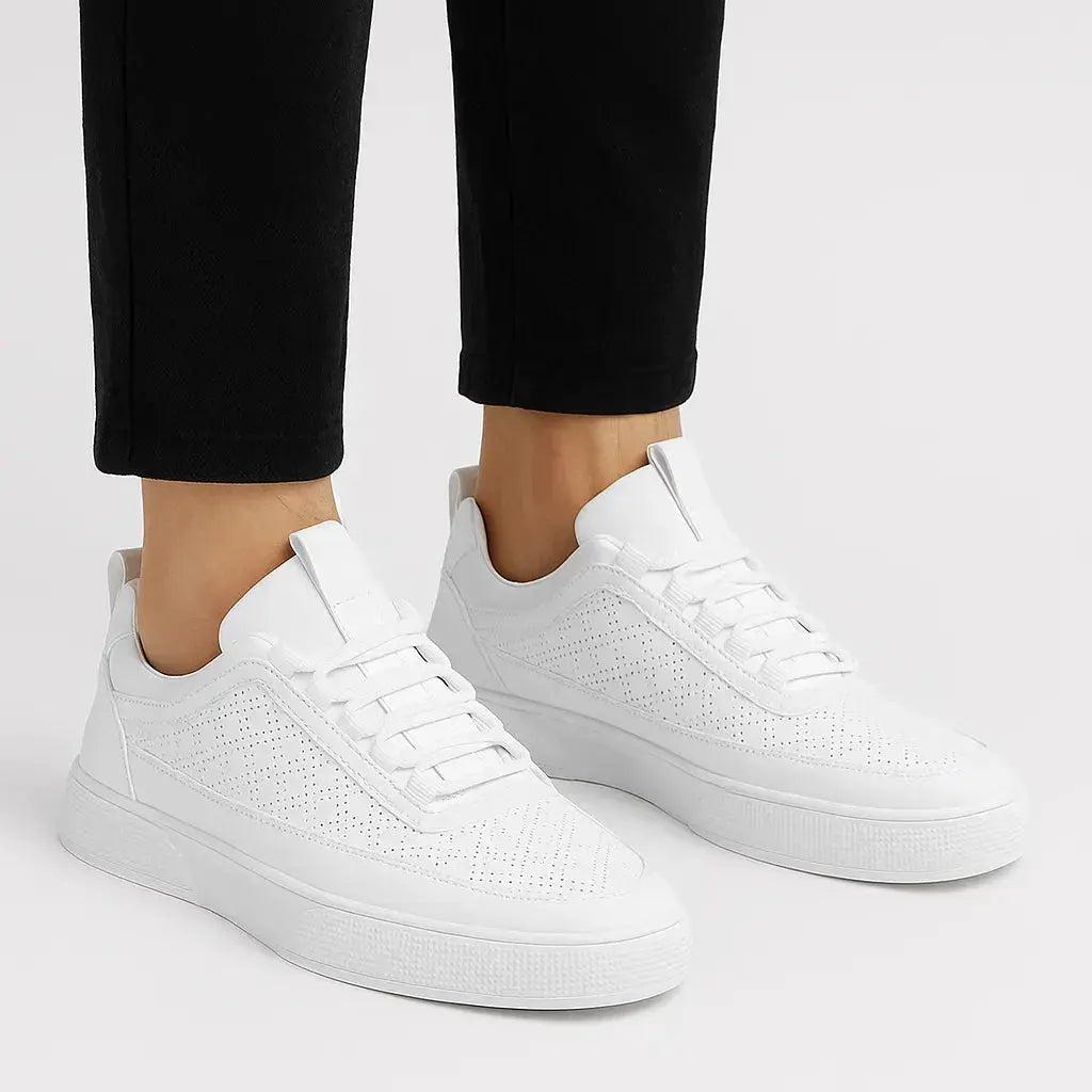 Harrington Oxford | Men's Sneakers Leather Casual Breathable Perforated Design Harrington Oxford