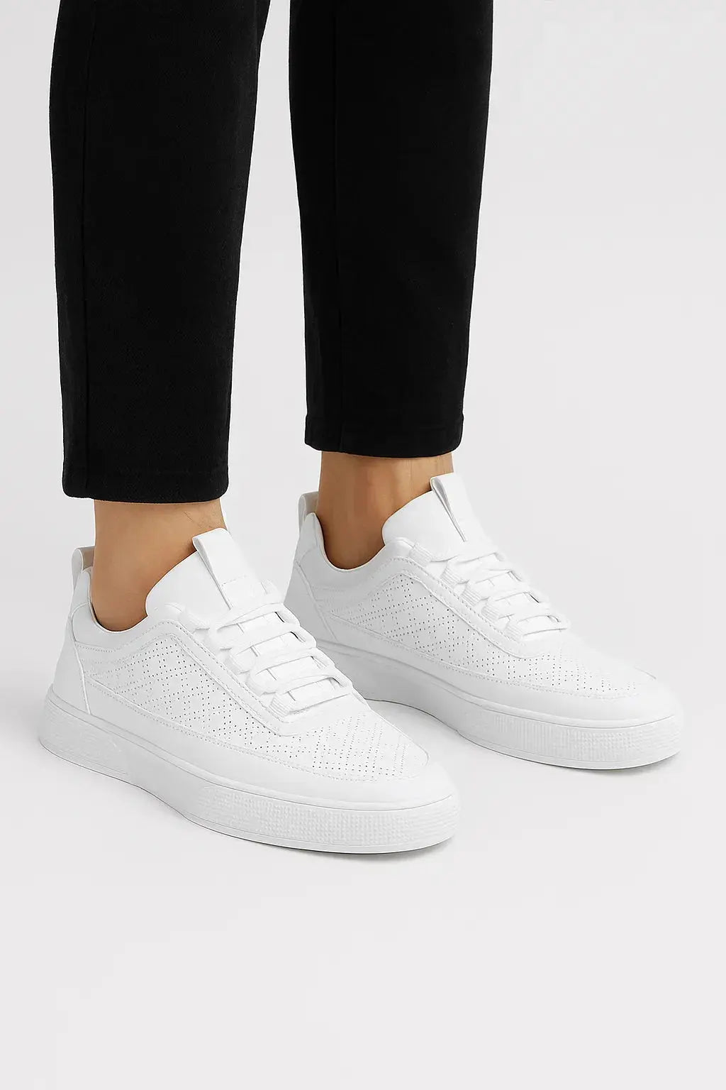 Harrington Oxford | Men's Sneakers Leather Casual Breathable Perforated Design Harrington Oxford