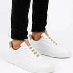 Harrington Oxford | Men's Sneakers Leather Casual Breathable Perforated Design Harrington Oxford
