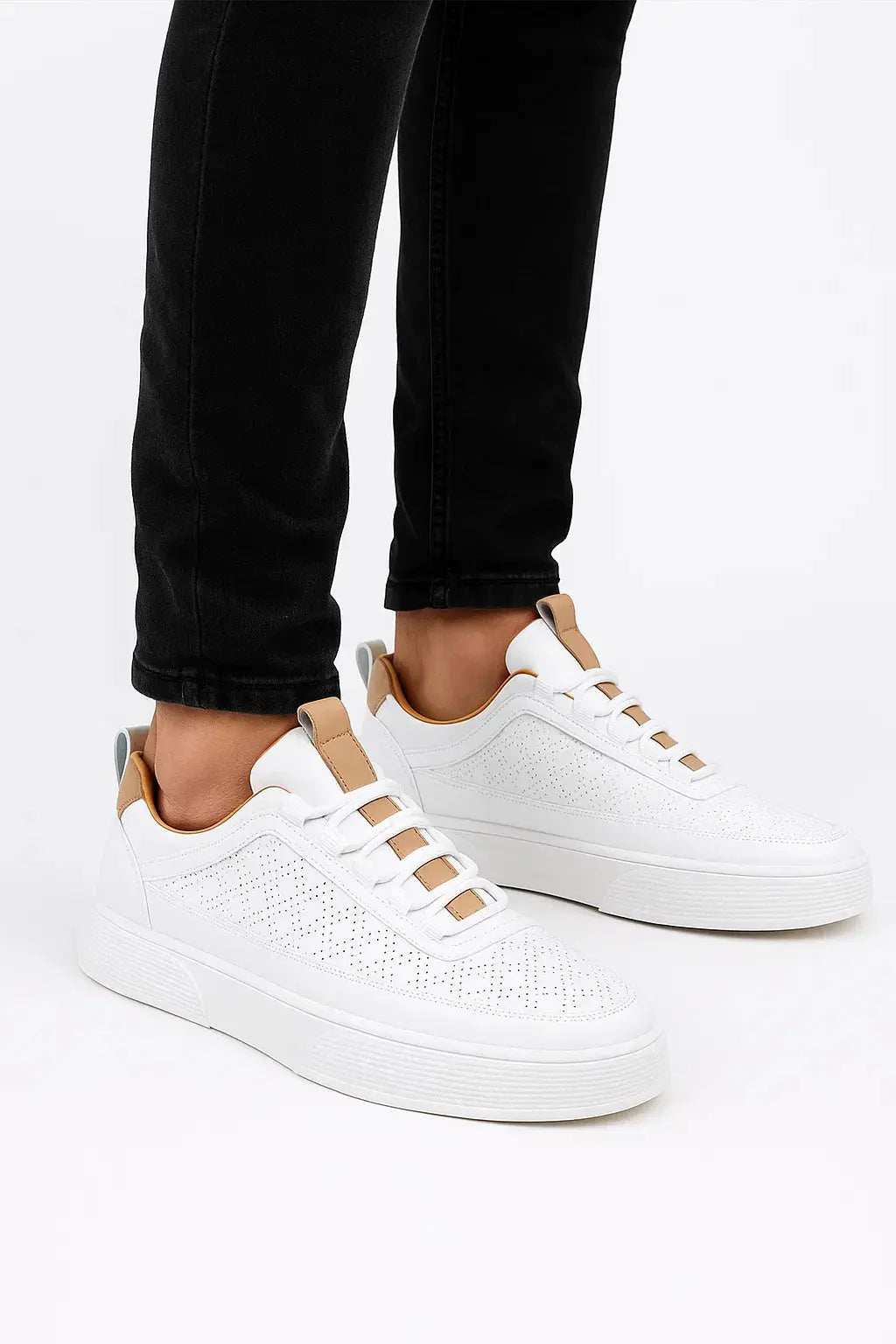 Harrington Oxford | Men's Sneakers Leather Casual Breathable Perforated Design Harrington Oxford