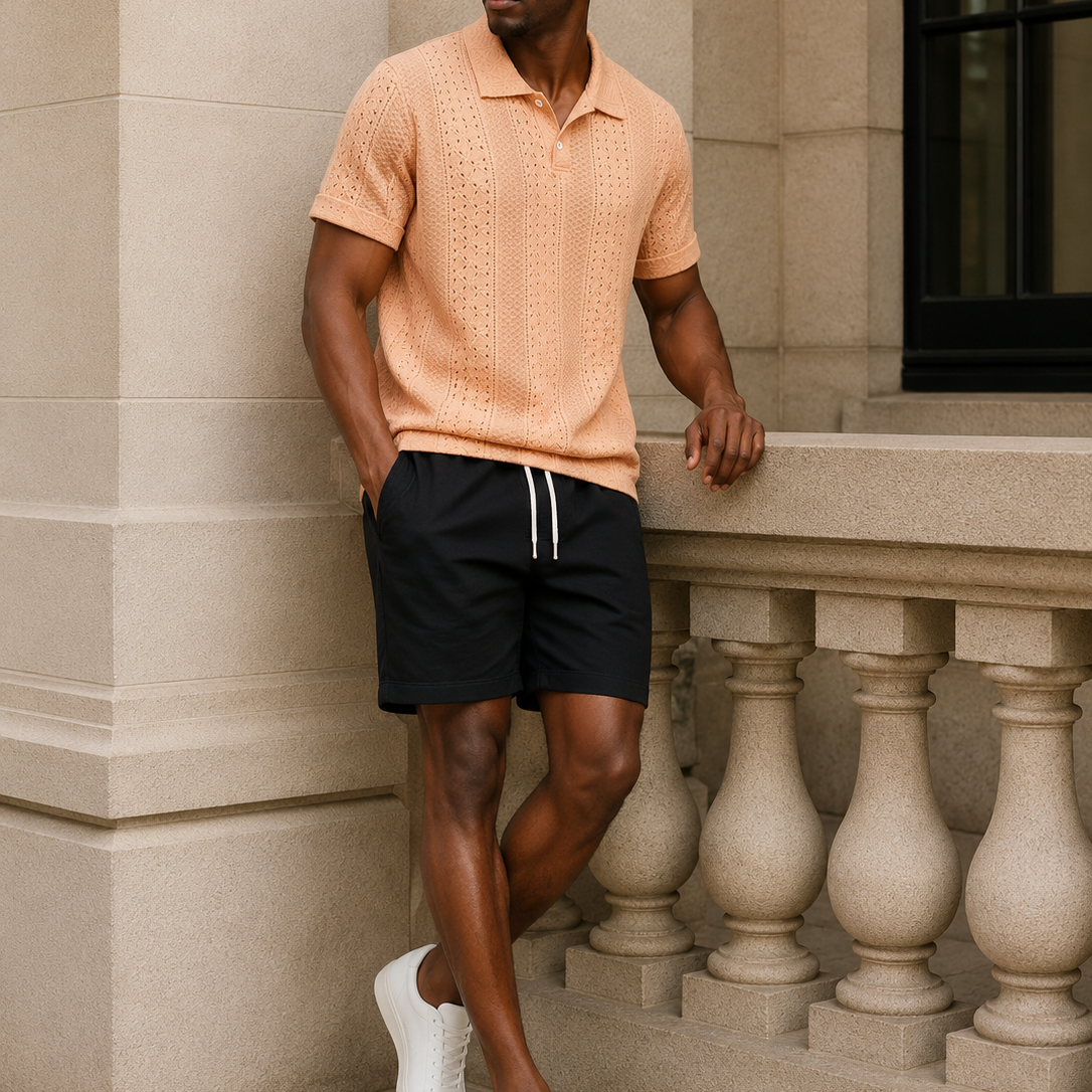 JACQUARD SHORT SET FOR MEN