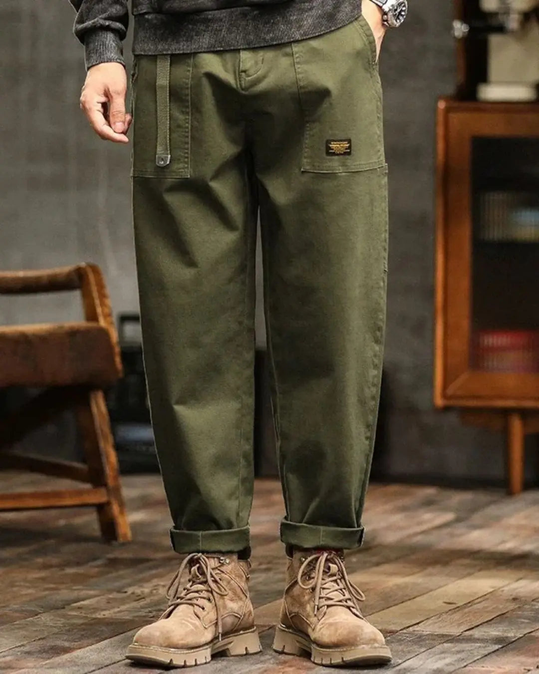 Harrington Oxford | Men's Rugged Cargo Trousers with Pocket Panels Harrington Oxford