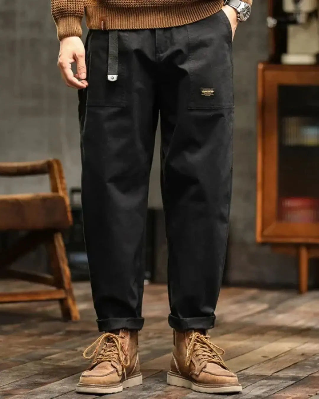 Harrington Oxford | Men's Rugged Cargo Trousers with Pocket Panels Harrington Oxford