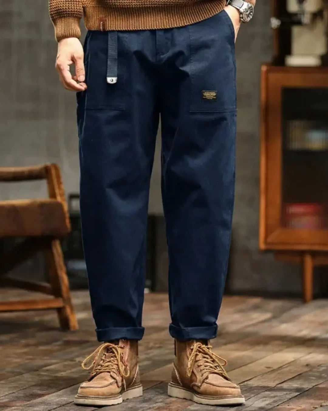 Harrington Oxford | Men's Rugged Cargo Trousers with Pocket Panels Harrington Oxford