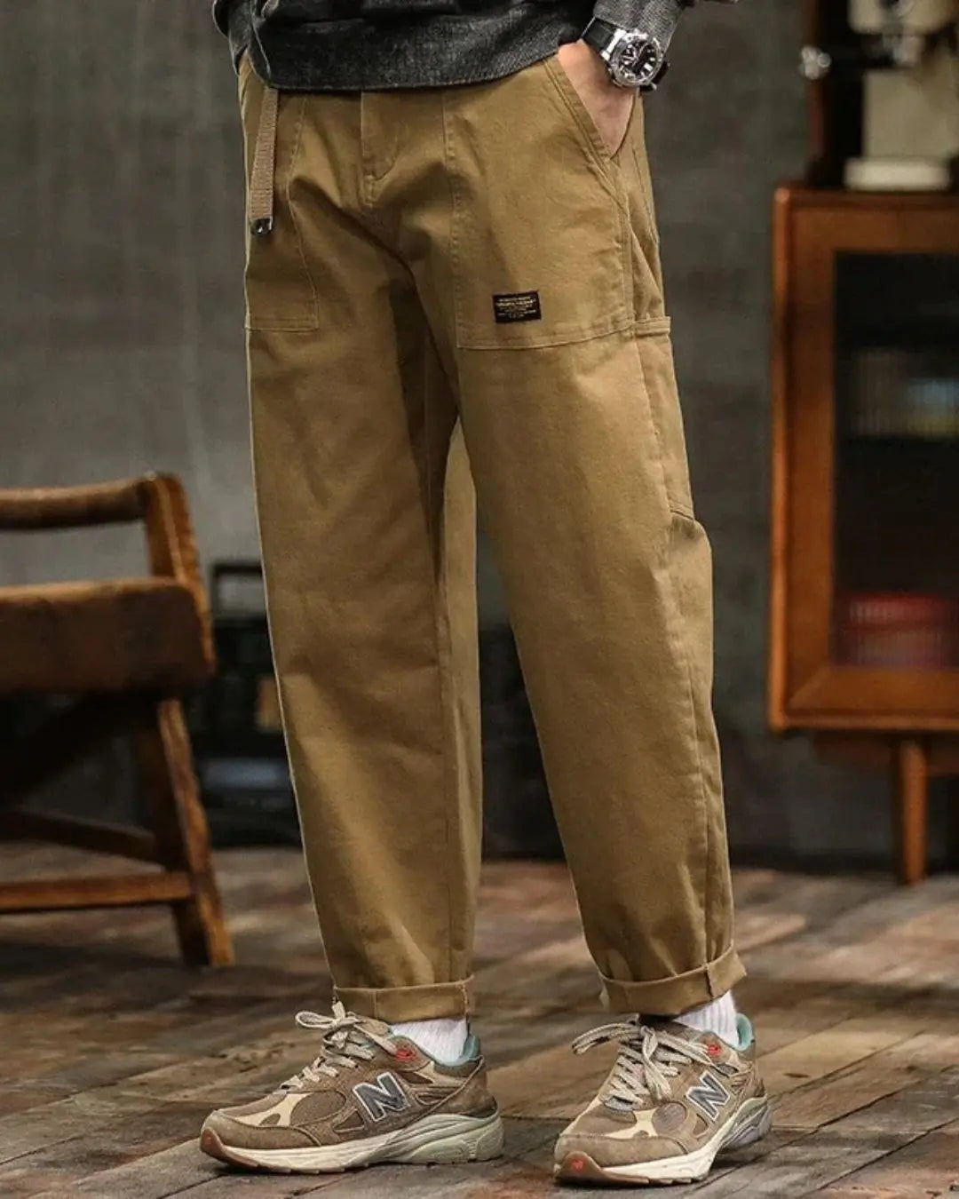 Harrington Oxford | Men's Rugged Cargo Trousers with Pocket Panels Harrington Oxford