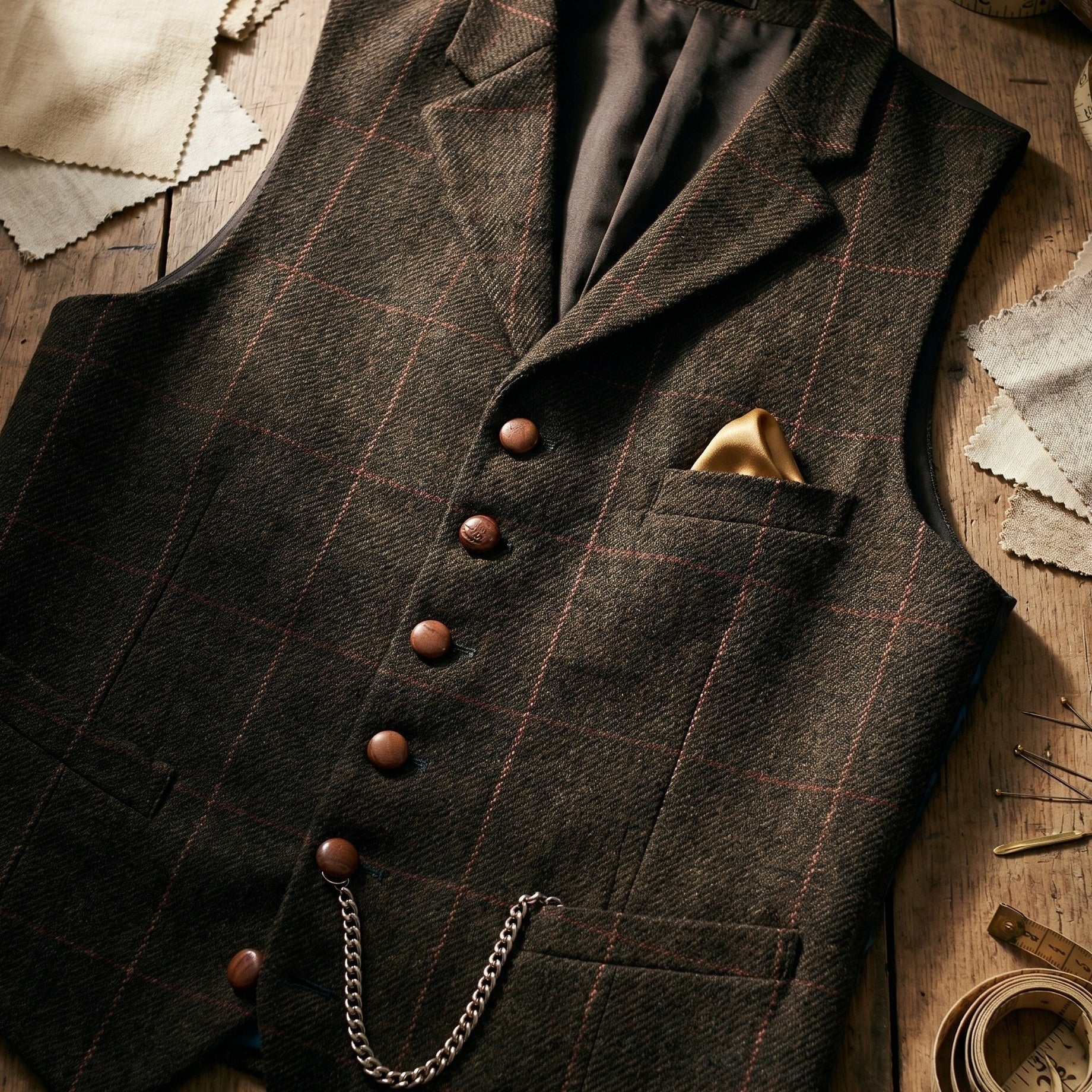 Harrington Oxford | Tweed Waistcoat For Men