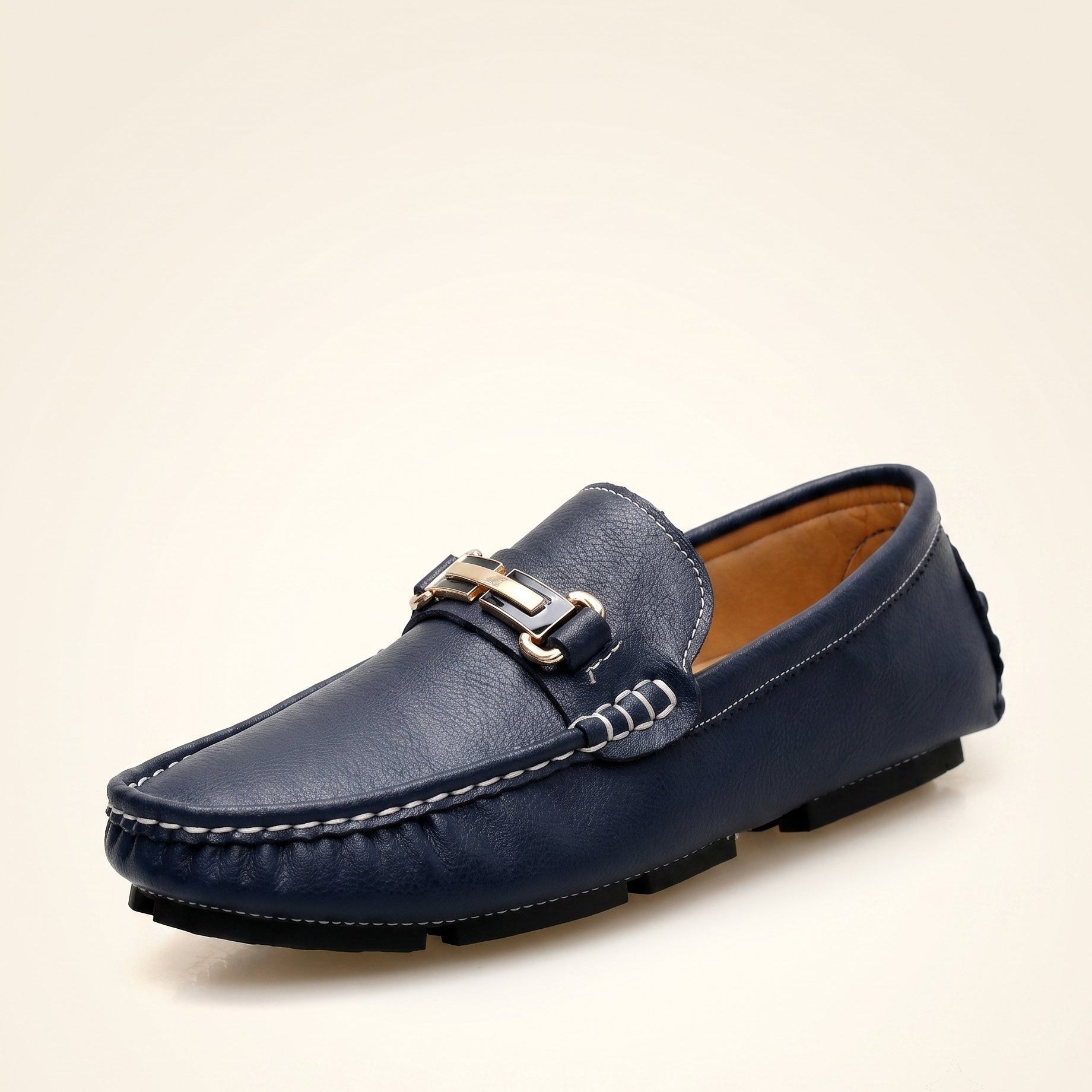 Harrington Oxford | Pebbled Slip On Loafers For Men
