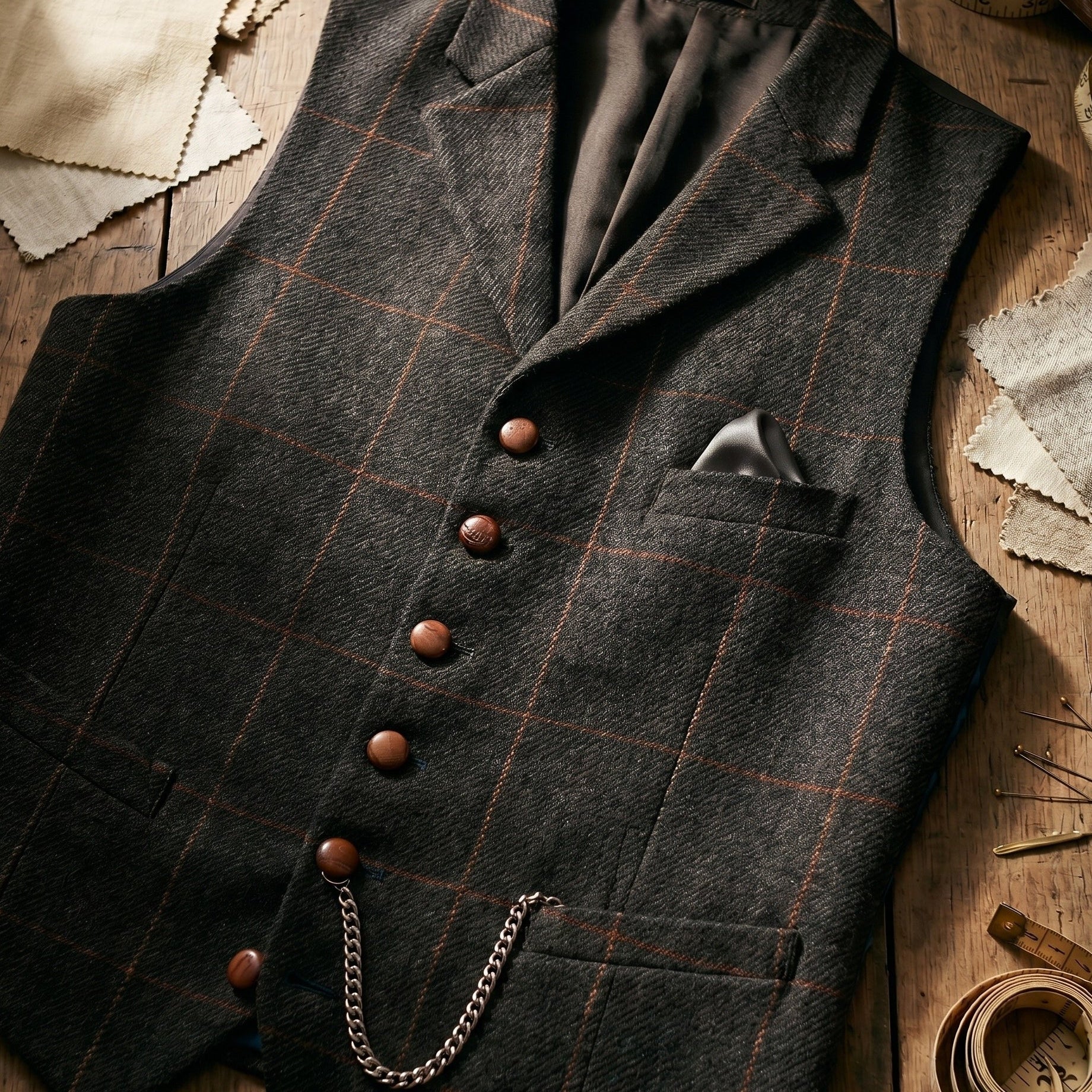 Harrington Oxford | Tweed Waistcoat For Men