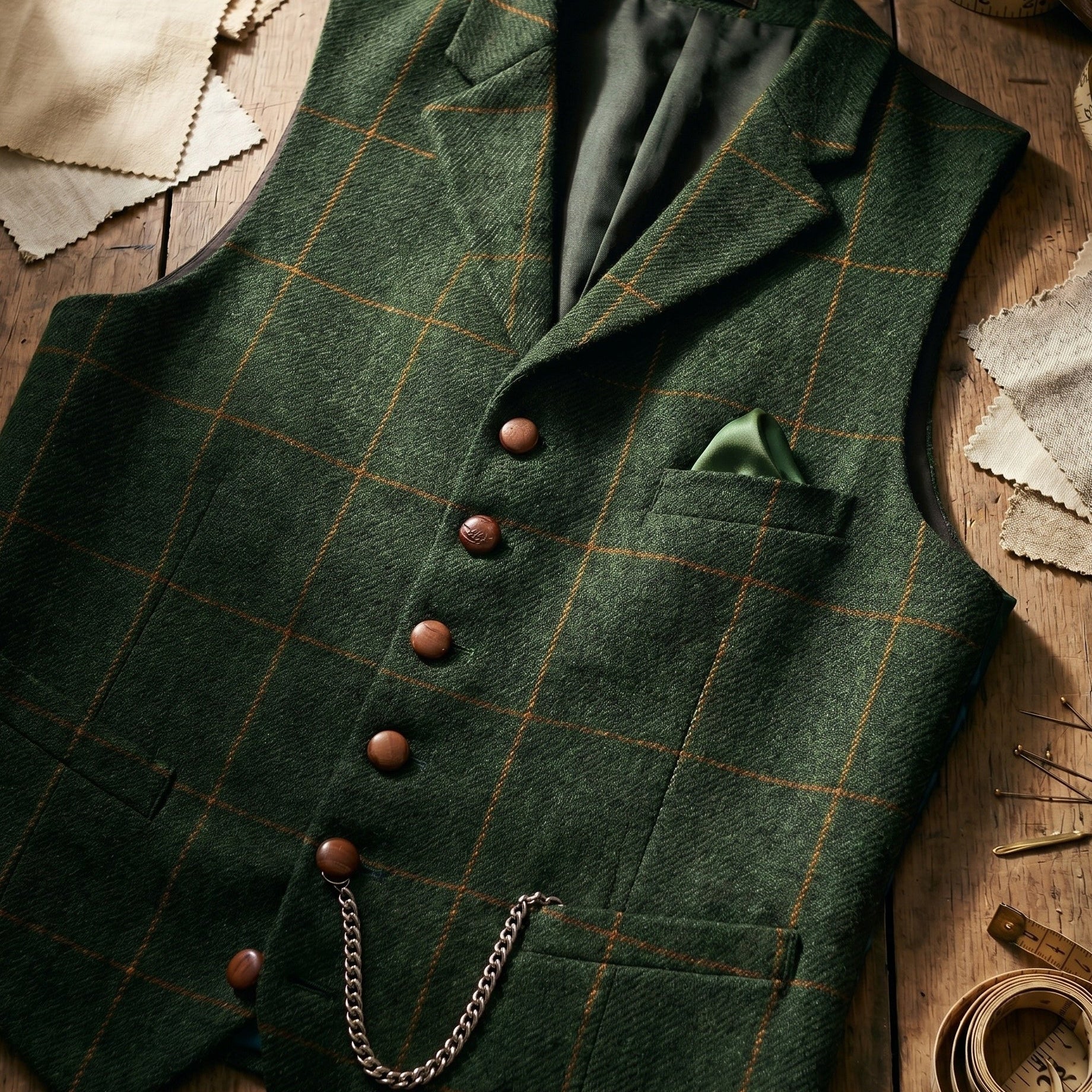Harrington Oxford | Tweed Waistcoat For Men