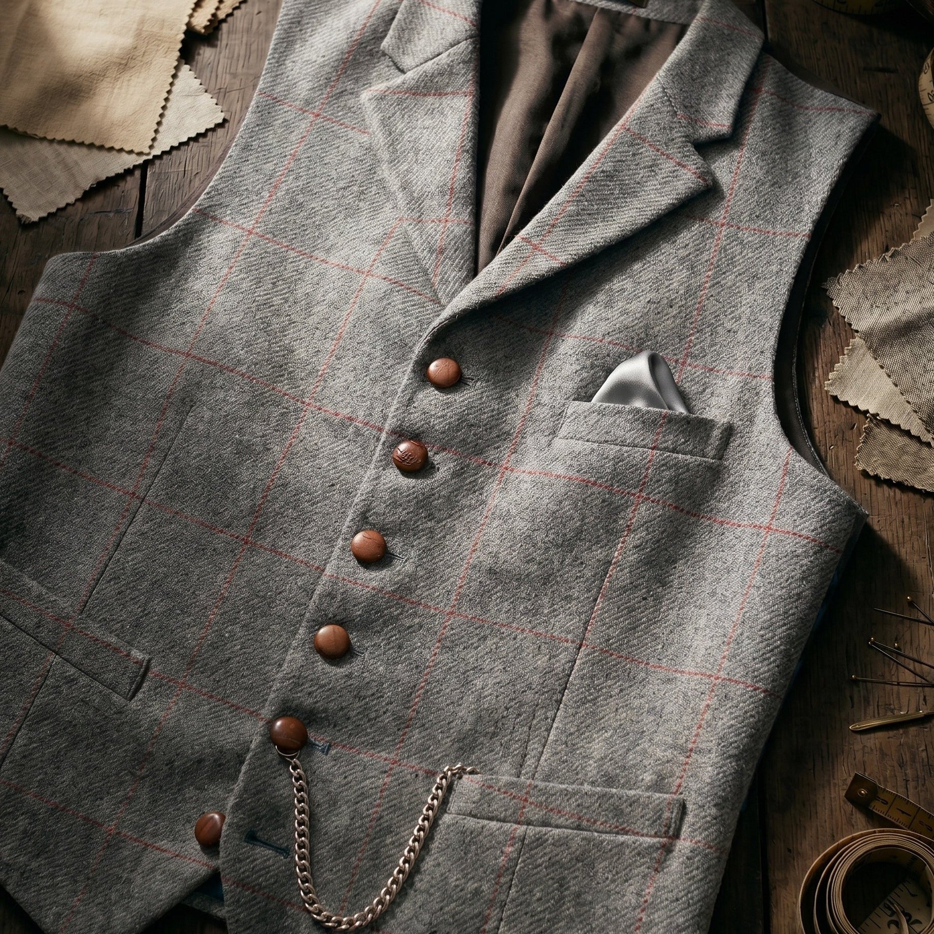 Harrington Oxford | Tweed Waistcoat For Men