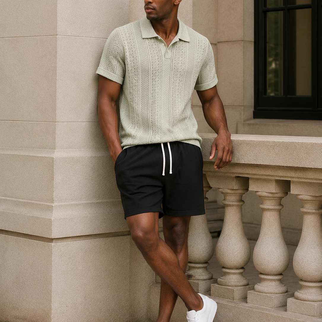 JACQUARD SHORT SET FOR MEN