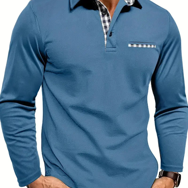 Harrington Oxford | Men’s Long Sleeve Summer Polo Shirt Harrington Oxford