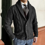 Harrington Oxford | Men’s Shawl Collar Cable Knit Sweater Harrington Oxford