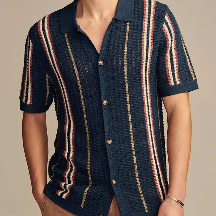 HARRINGTON OXFORD | KNIT BUTTON-UP SHIRT FOR MEN