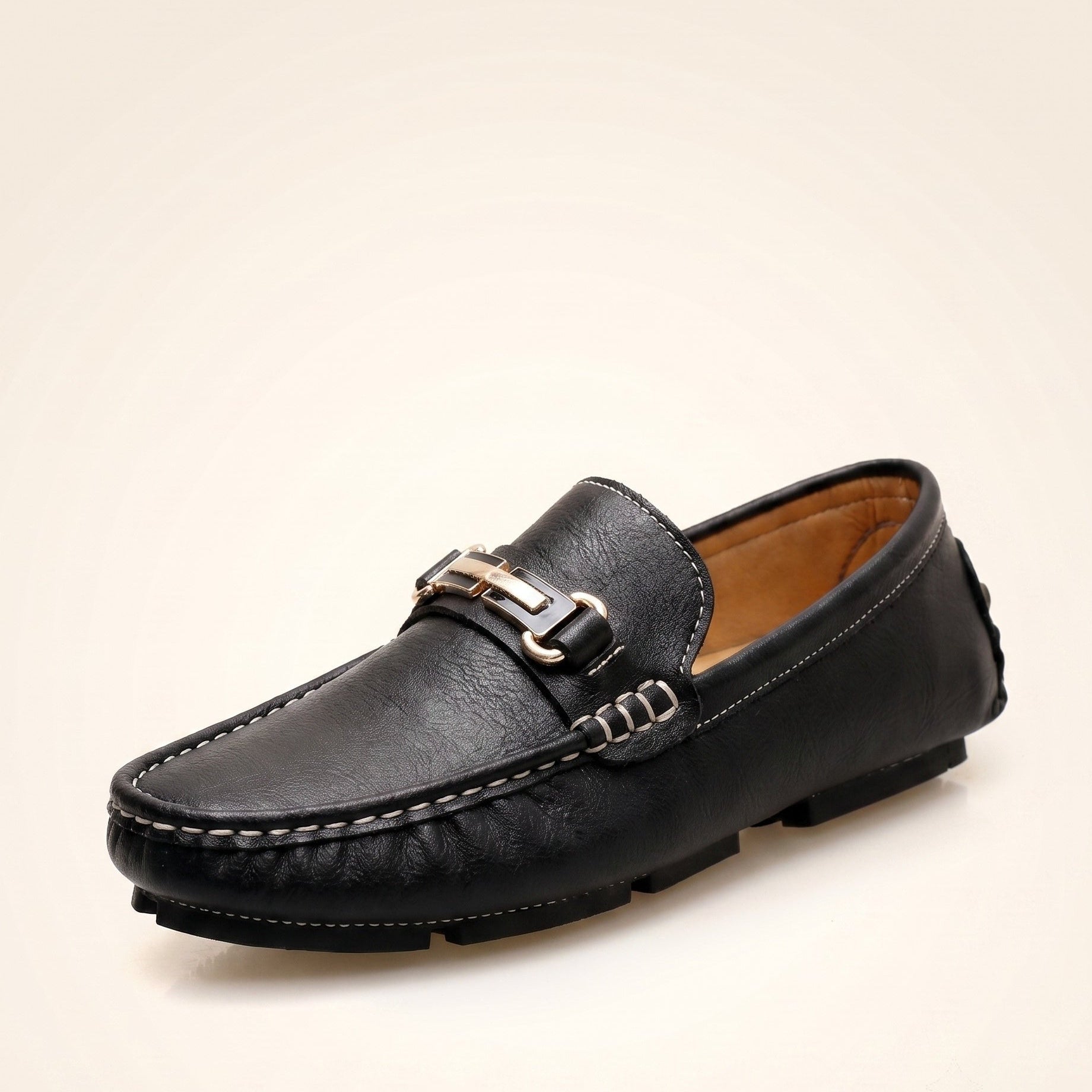 Harrington Oxford | Pebbled Slip On Loafers For Men
