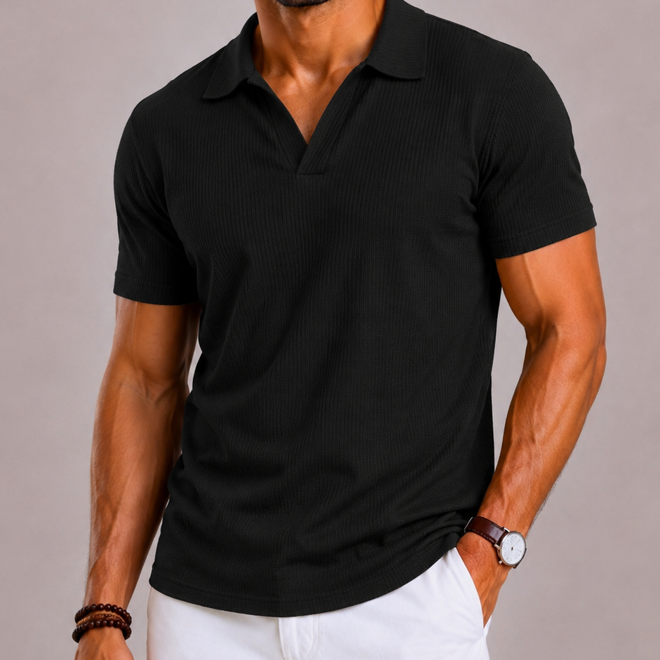 Harrington Oxford | Textured Polo Shirt For Men