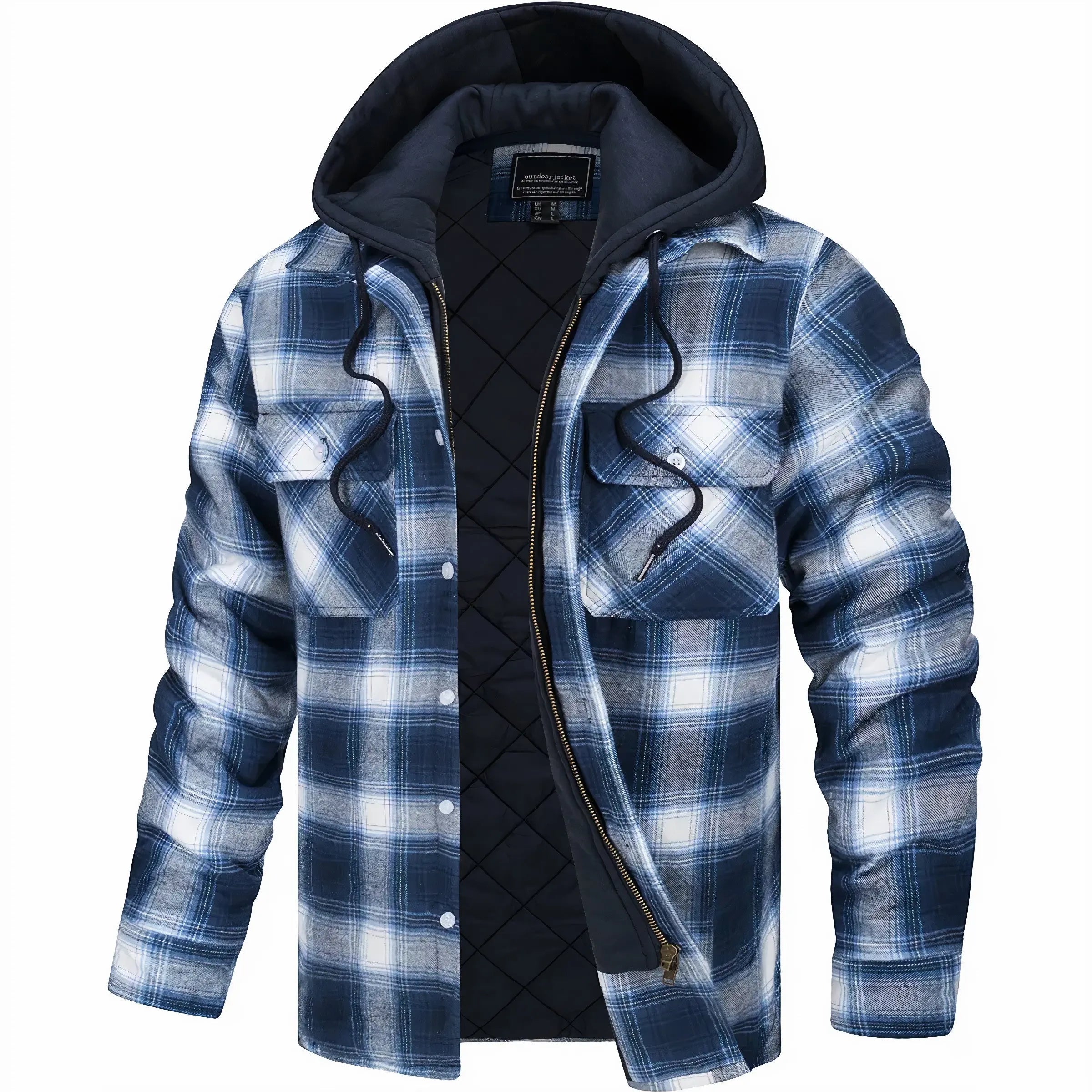 Harrington Oxford | Men’s Checked Zip Jacket – Autumn & Winter Outerwear Harrington Oxford